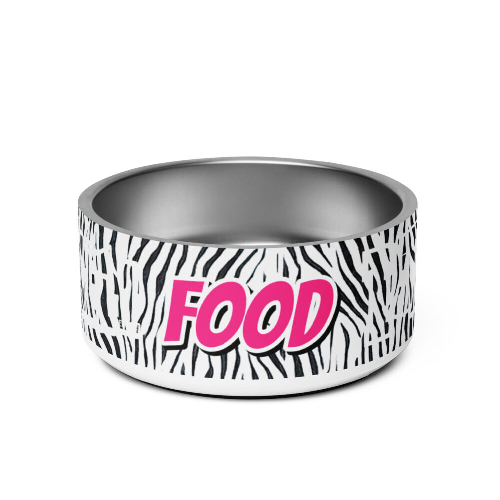 PATCHY STRIPES FOOD PET BOWL
