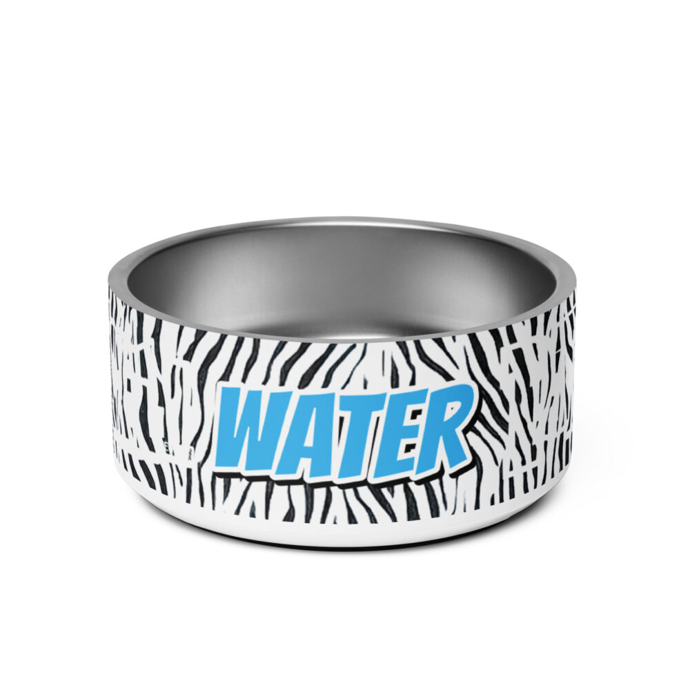 PATCHY STRIPES WATER PET BOWL