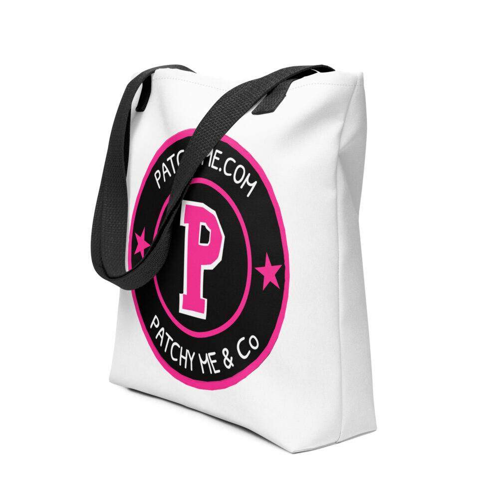 PATCHY ICON WHITE TOTE BAG