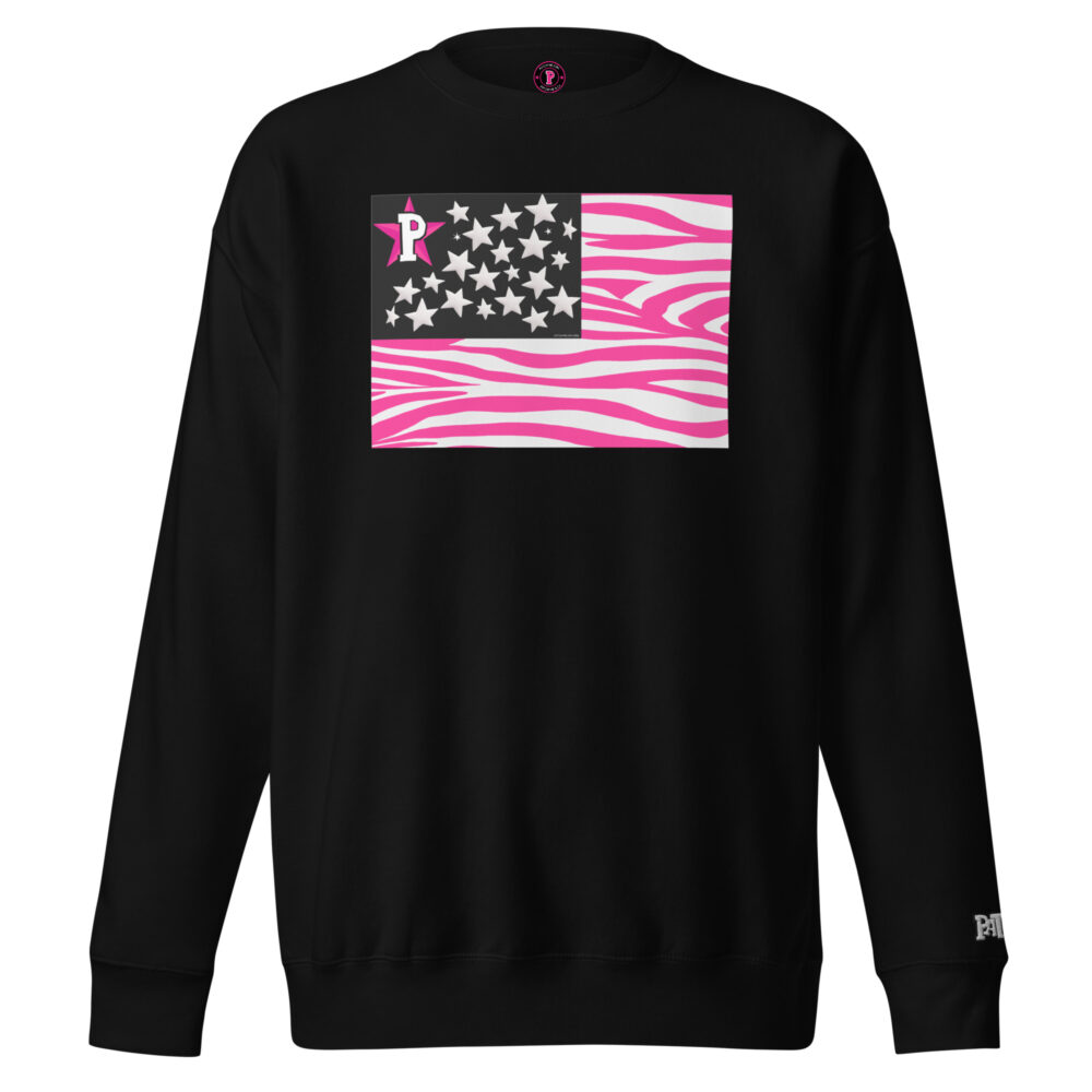 PATCHY FLAG UNISEX PREMIUM SWEATSHIRT